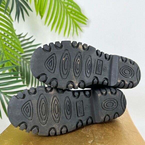 Womens Vintage 90s Grunge Black Preppy Dark Academia Chunky Mary Jane Shoes / 6 - Picture 6 of 8